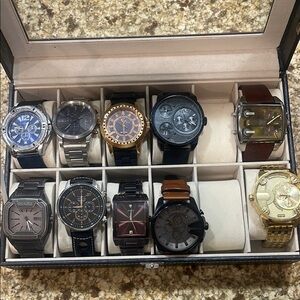 Men's Black and Gold Watch Collection